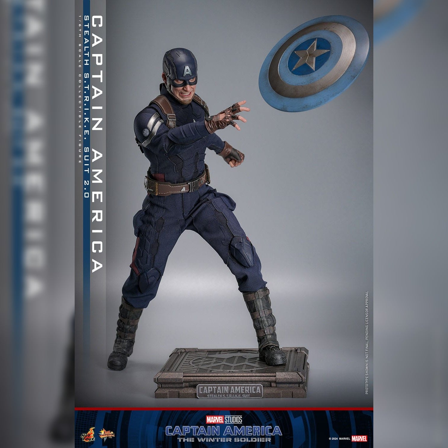 Captain America: The Winter Soldier: Captain America (Stealth S.T.R.I.K.E. Suit): 1/6th Scale Action Figure: Hot Toys