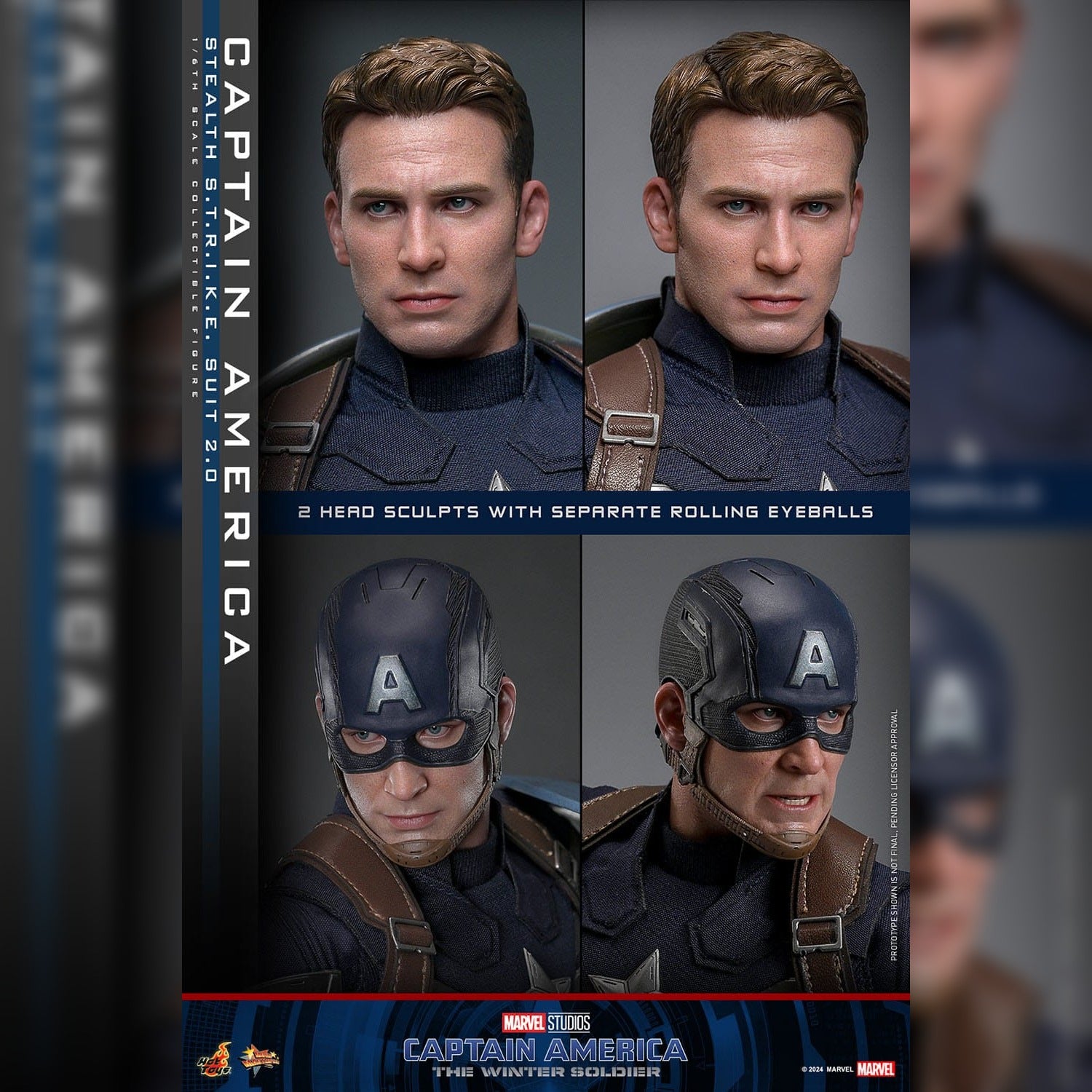 Captain America: The Winter Soldier: Captain America (Stealth S.T.R.I.K.E. Suit): 1/6th Scale Action Figure: Hot Toys