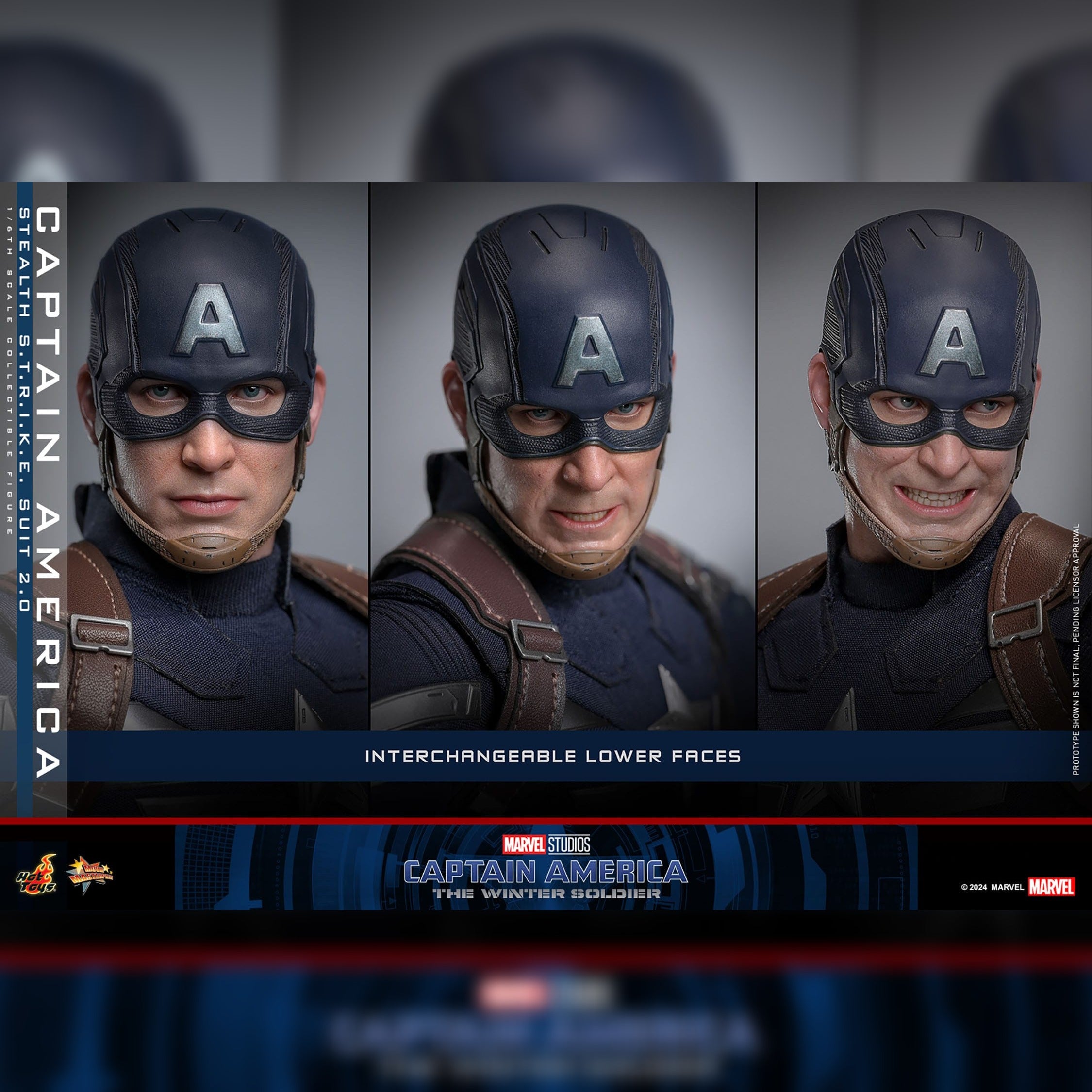 Captain America: The Winter Soldier: Captain America (Stealth S.T.R.I.K.E. Suit): 1/6th Scale Action Figure: Hot Toys