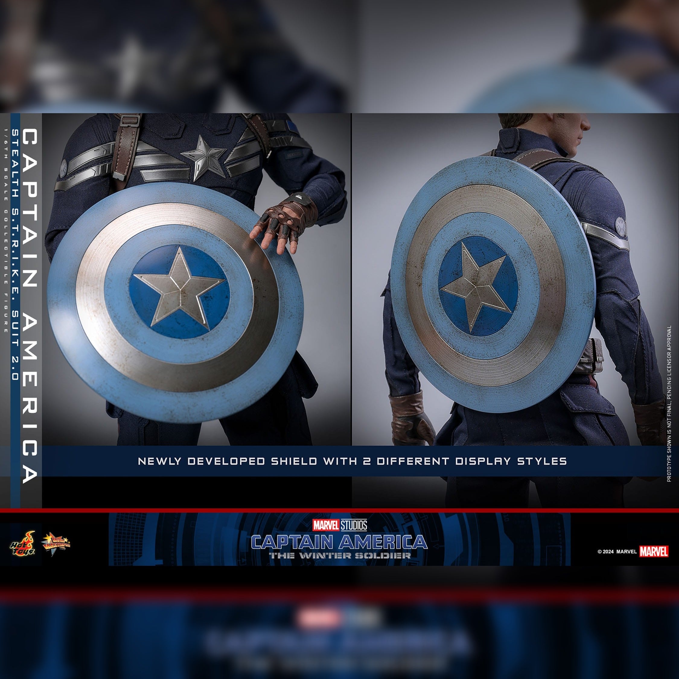 Captain America: The Winter Soldier: Captain America (Stealth S.T.R.I.K.E. Suit): 1/6th Scale Action Figure: Hot Toys