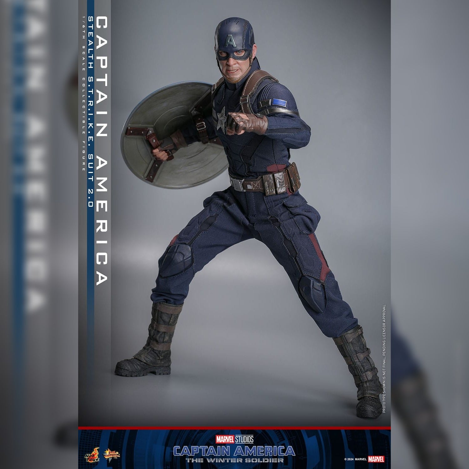 Captain America: The Winter Soldier: Captain America (Stealth S.T.R.I.K.E. Suit): 1/6th Scale Action Figure: Hot Toys