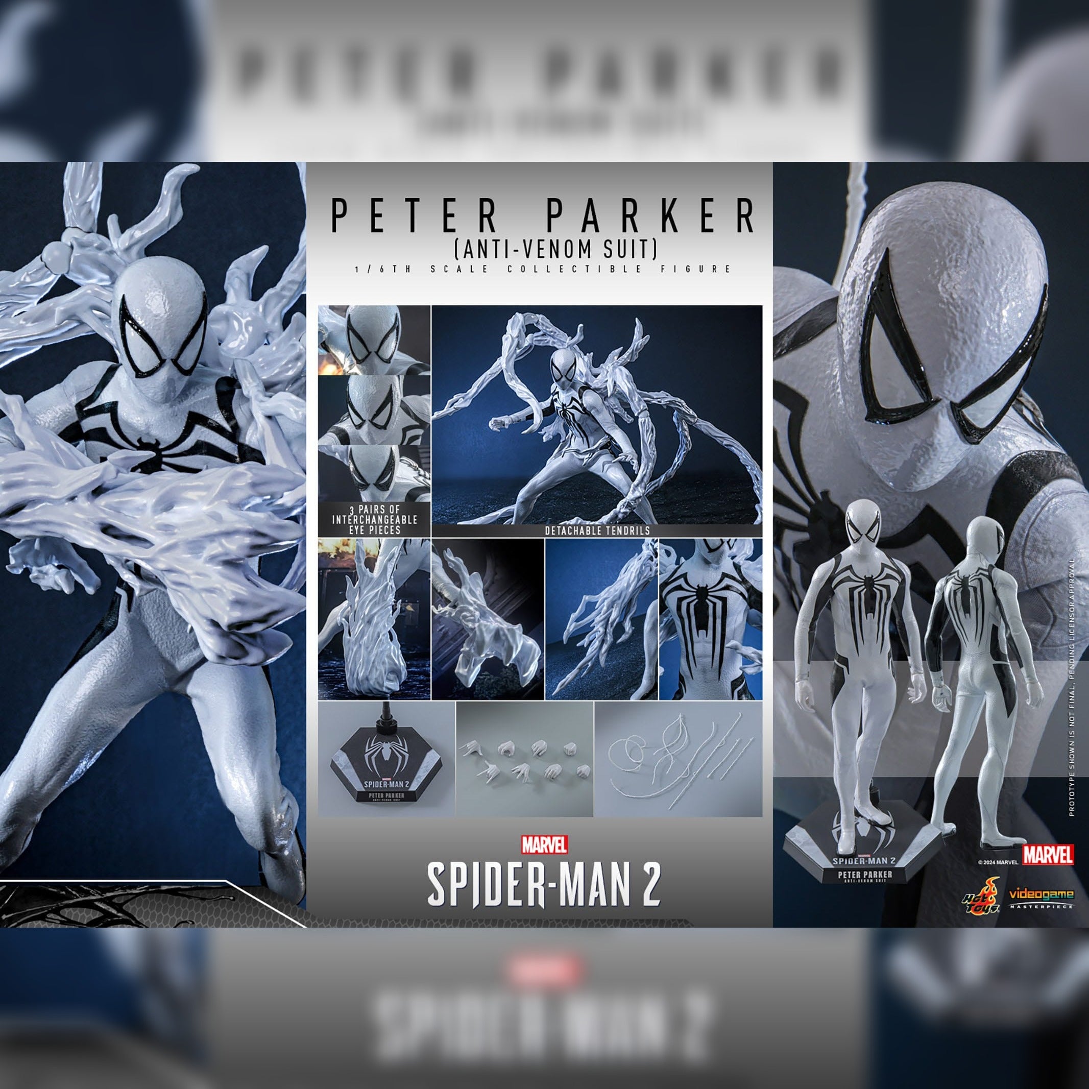 Spider-Man 2: Peter Parket (Anti-Venom Suit): Video Game: 1/6th Scale Action Figure: Hot Toys