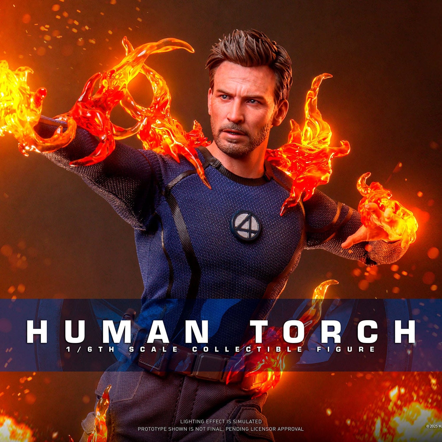 Deadpool & Wolverine: Human Torch: 1/6th Scale Action Figure: Hot Toys