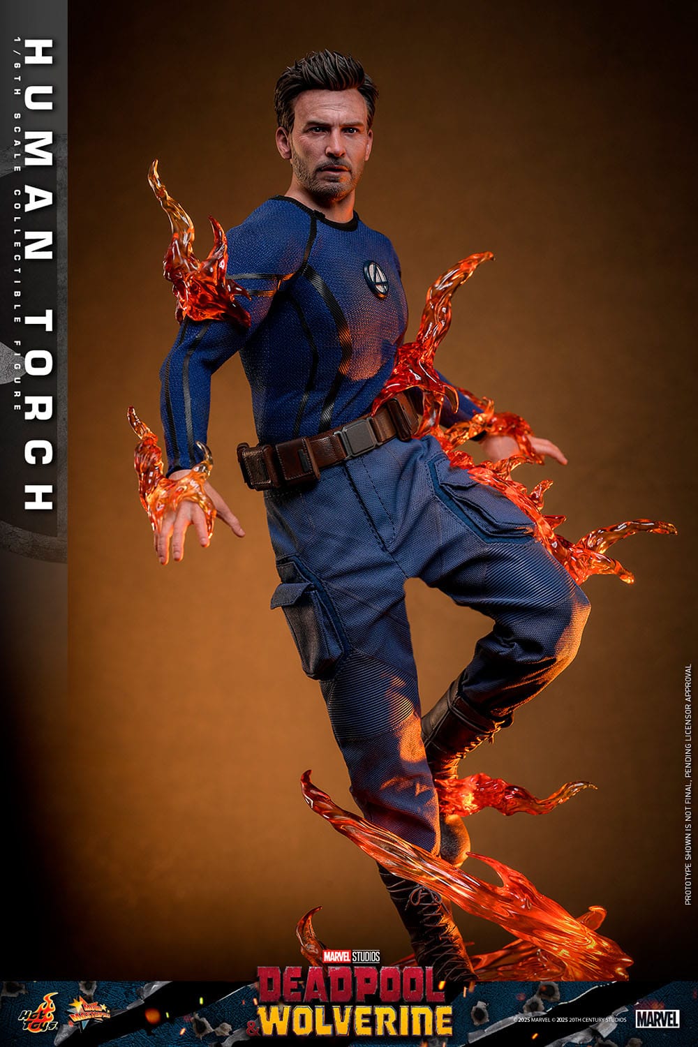 Deadpool & Wolverine: Human Torch: 1/6th Scale Action Figure: Hot Toys