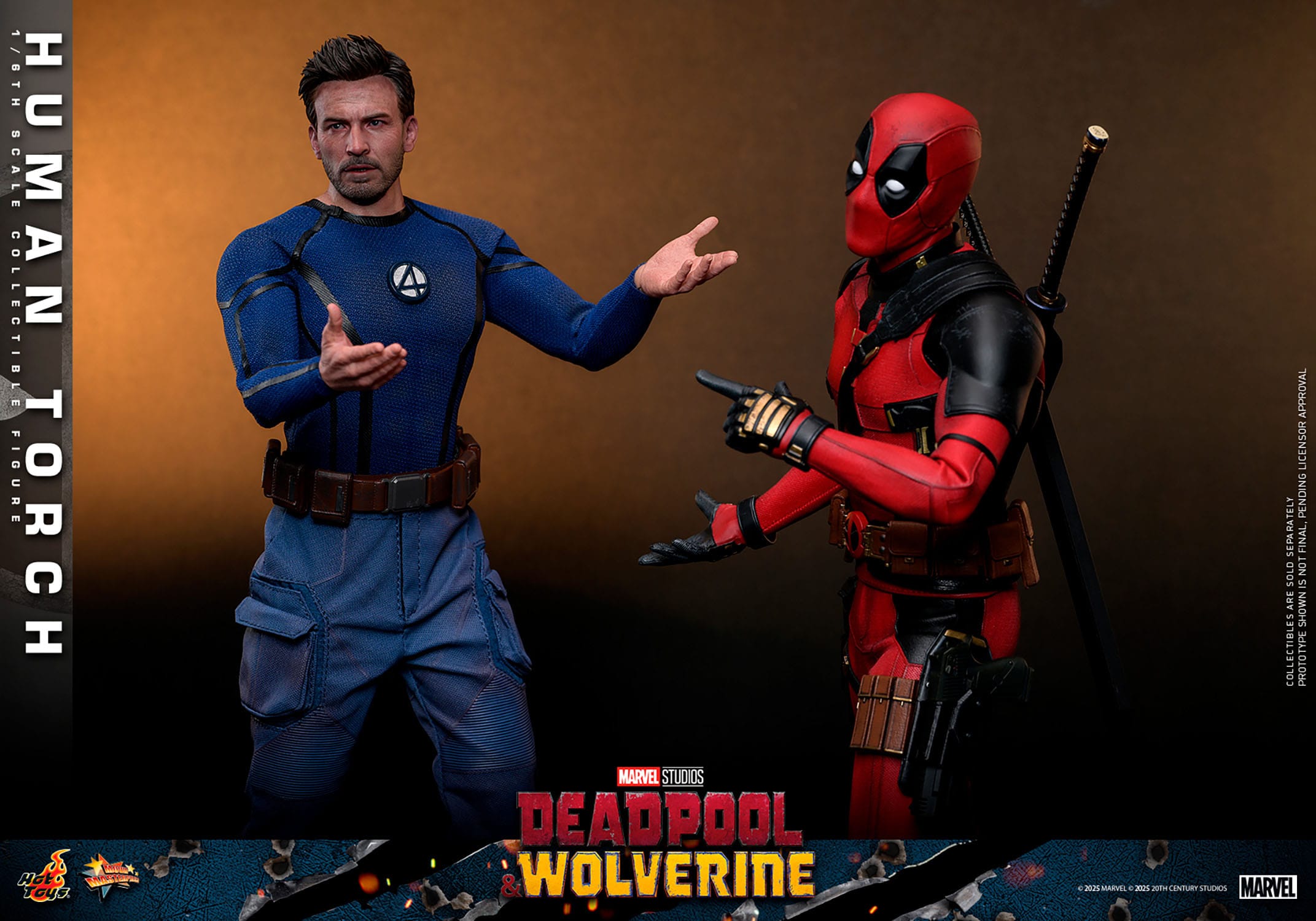 Deadpool & Wolverine: Human Torch: 1/6th Scale Action Figure: Hot Toys