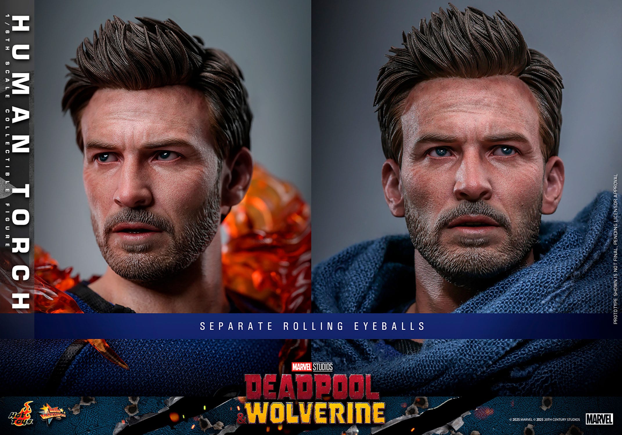 Deadpool & Wolverine: Human Torch: 1/6th Scale Action Figure: Hot Toys