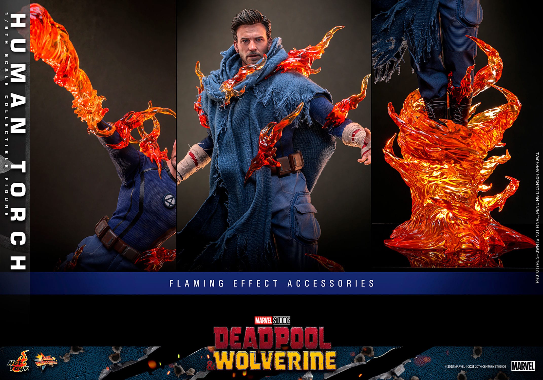 Deadpool & Wolverine: Human Torch: 1/6th Scale Action Figure: Hot Toys