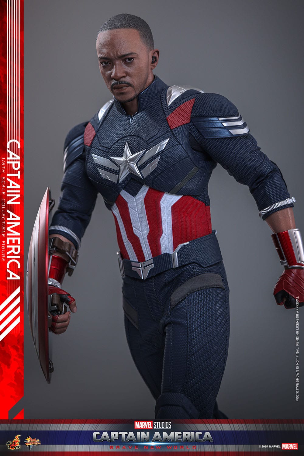 Captain America: Brave New World: Captain America: MMS779: 1/6th Scale Action Figure: Hot Toys