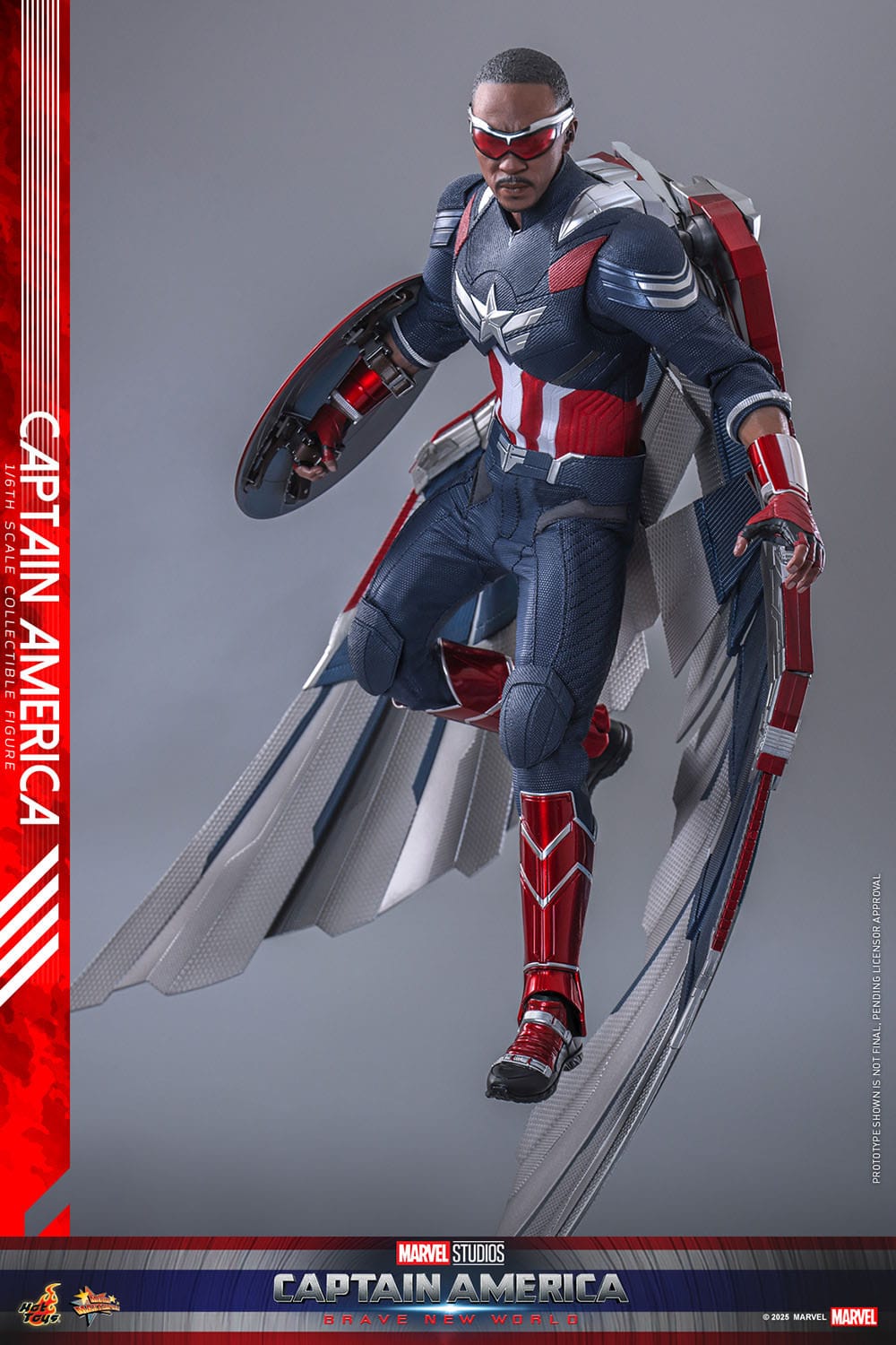 Captain America: Brave New World: Captain America: MMS779: 1/6th Scale Action Figure: Hot Toys