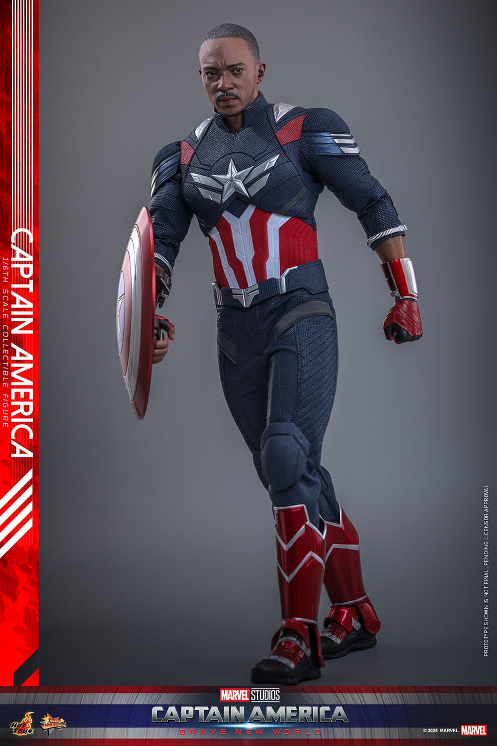 Captain America: Brave New World: Captain America: MMS779: 1/6th Scale Action Figure: Hot Toys