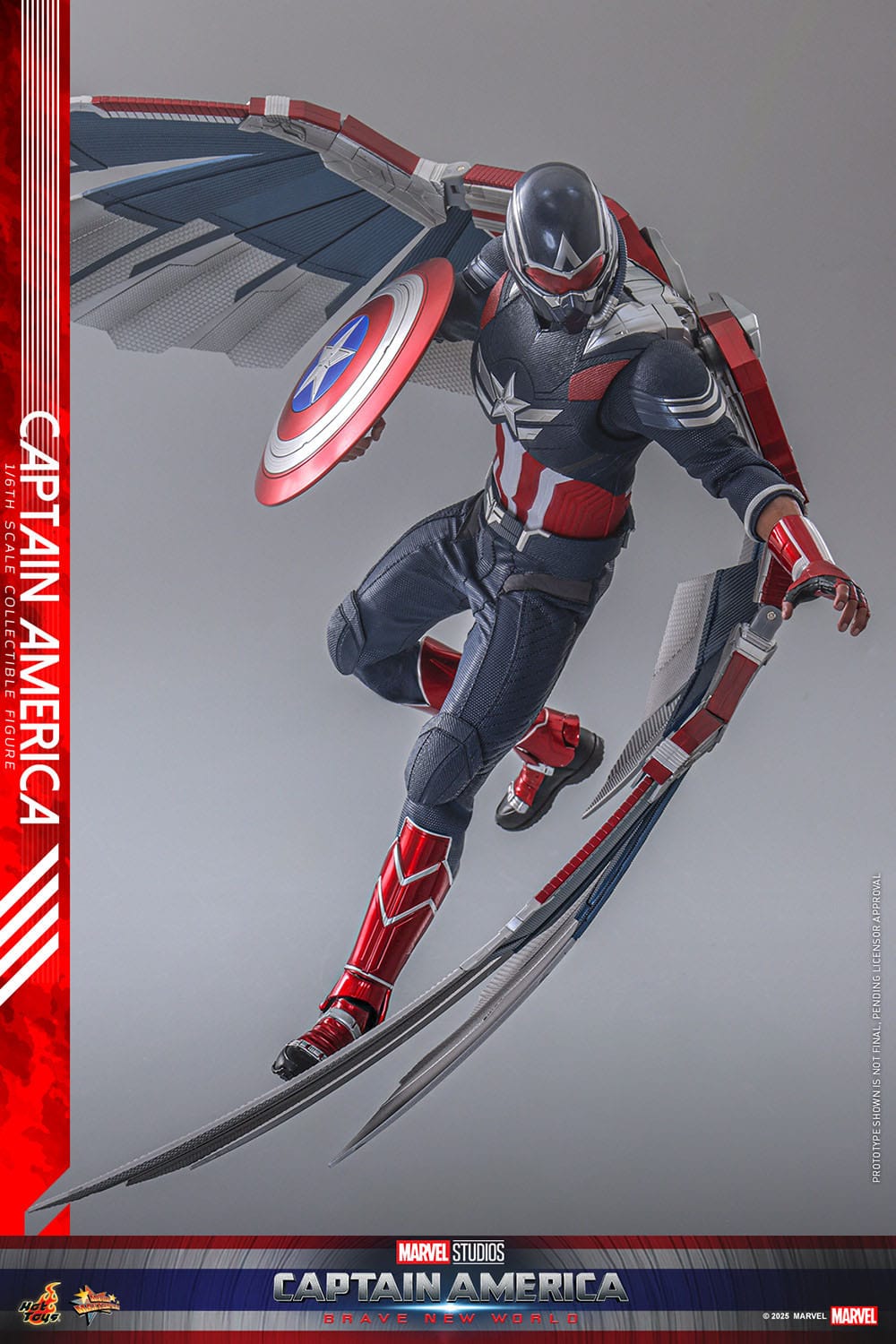 Captain America: Brave New World: Captain America: MMS779: 1/6th Scale Action Figure: Hot Toys