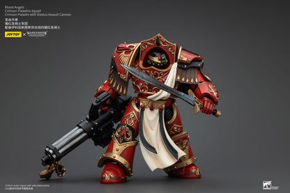 Warhammer The Horus Heresy: Blood Angels: Crimson Paladins Squad: Crimson Paladin With Iliastus Assault Cannon: Action Figure: Joy Toy