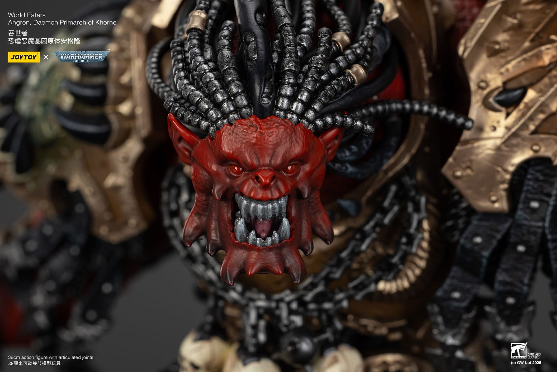 Warhammer 40K: World Eaters: Angron: Daemon Primarch of Khorne - Joy Toy Action Figures