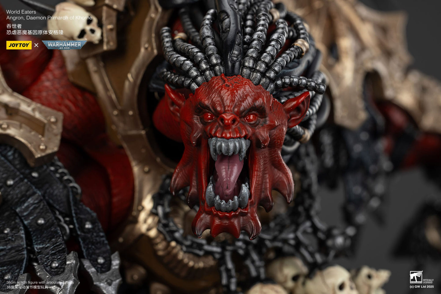 Warhammer 40K: World Eaters: Angron: Daemon Primarch of Khorne - Joy Toy Action Figures