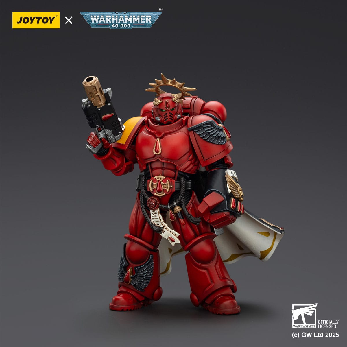 Warhammer 40,000: Combat Patrol: Blood Angels: Captain with Inferno Pistol & Power Fist: 1/18 Scale Action Figure (Copy) by Joy Toy – Action Figure, [scale], UK stockist Planet Action Figures