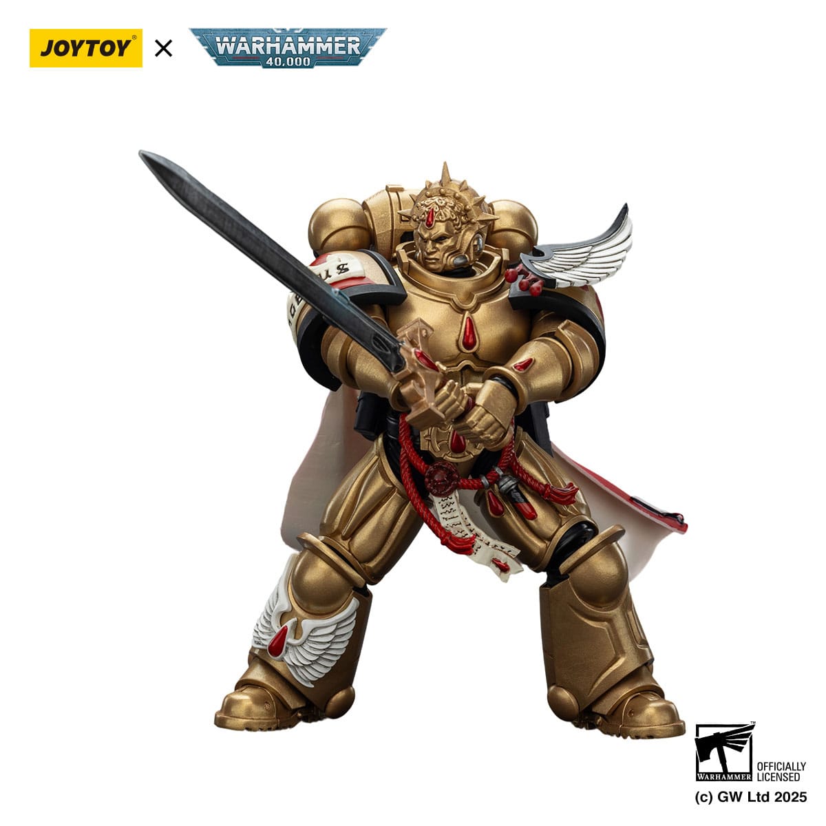 Warhammer 40,000: Combat Patrol: Blood Angels: Captain with Heavy Bolt Pistol & Power Sword: 1/18 Scale Action Figure by Joy Toy – Action Figure, [scale], UK stockist Planet Action Figures