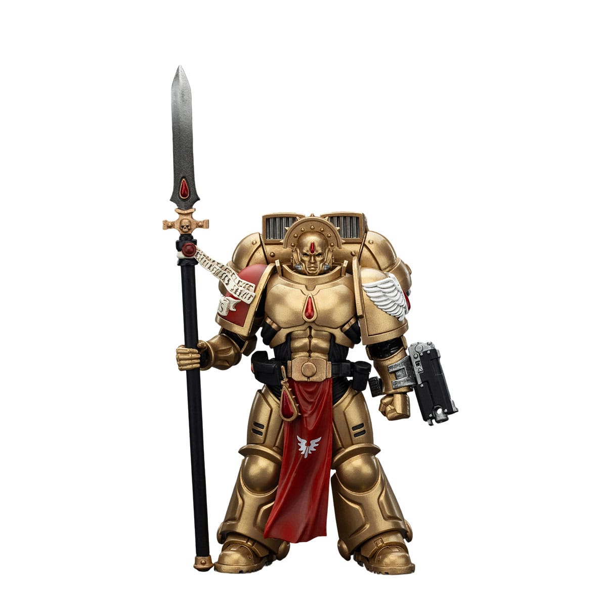 Warhammer 40,000: Combat Patrol: Blood Angels: Sanguinary Guard 2 with Angelus Boltgun and Encarmine Spear: 1/18 Scale Action Figure