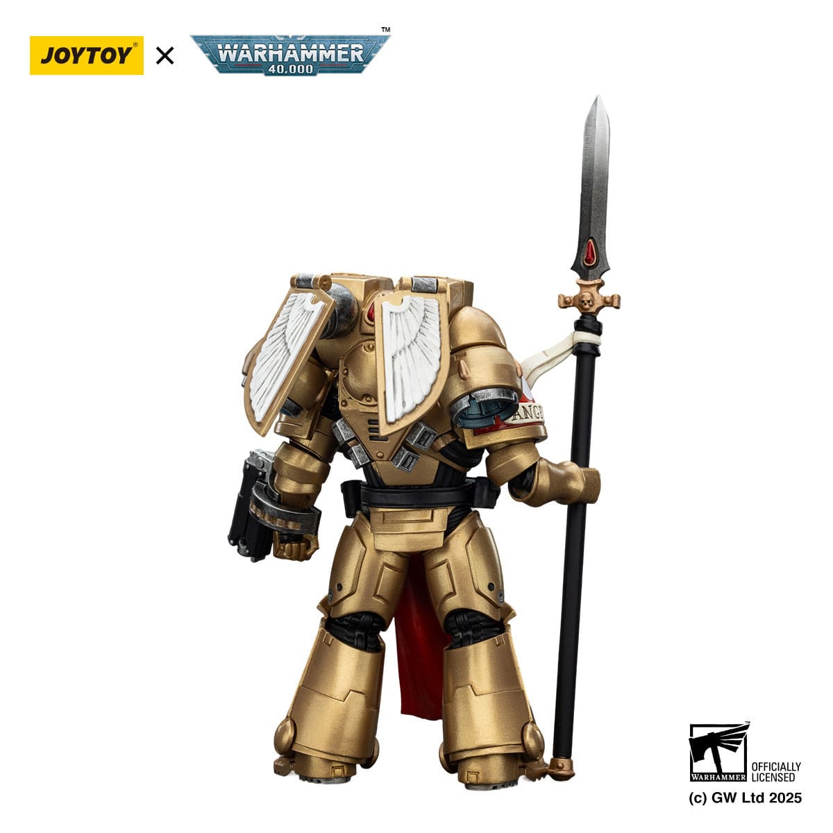 Warhammer 40,000: Combat Patrol: Blood Angels: Sanguinary Guard 2 with Angelus Boltgun and Encarmine Spear: 1/18 Scale Action Figure