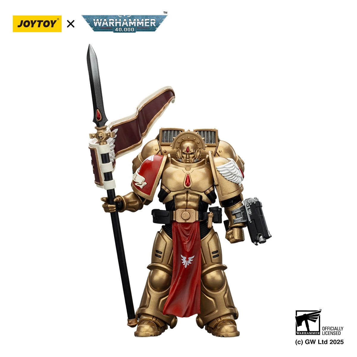 Warhammer 40,000: Combat Patrol: Blood Angels: Sanguinary Guard 3 with Angelus Boltgun and Encarmine Spear: 1/18 Scale Action Figure
