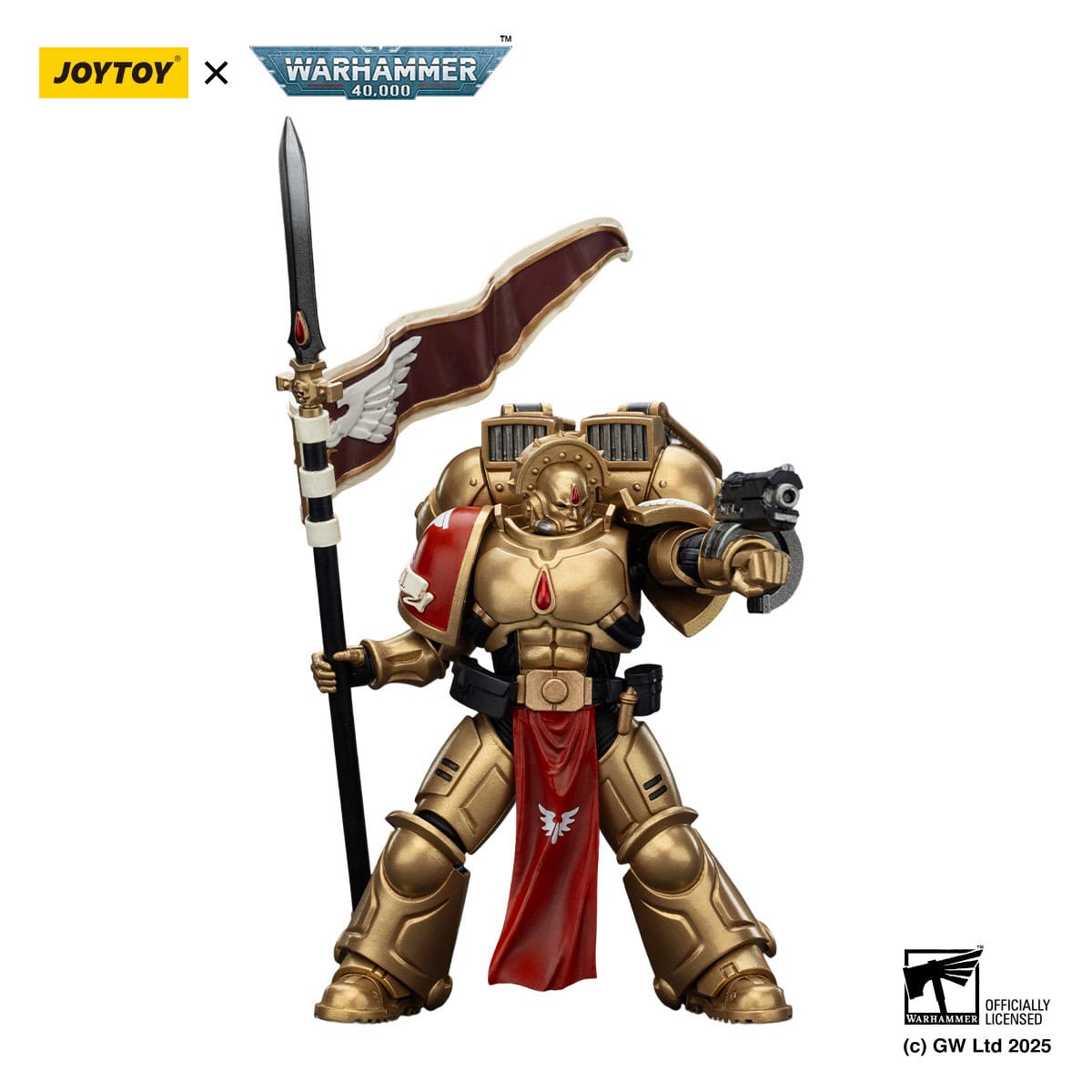 Warhammer 40,000: Combat Patrol: Blood Angels: Sanguinary Guard 3 with Angelus Boltgun and Encarmine Spear: 1/18 Scale Action Figure
