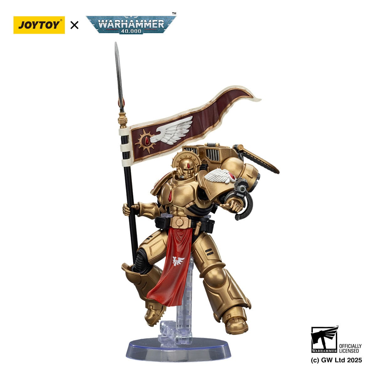 Warhammer 40,000: Combat Patrol: Blood Angels: Sanguinary Guard 3 with Angelus Boltgun and Encarmine Spear: 1/18 Scale Action Figure