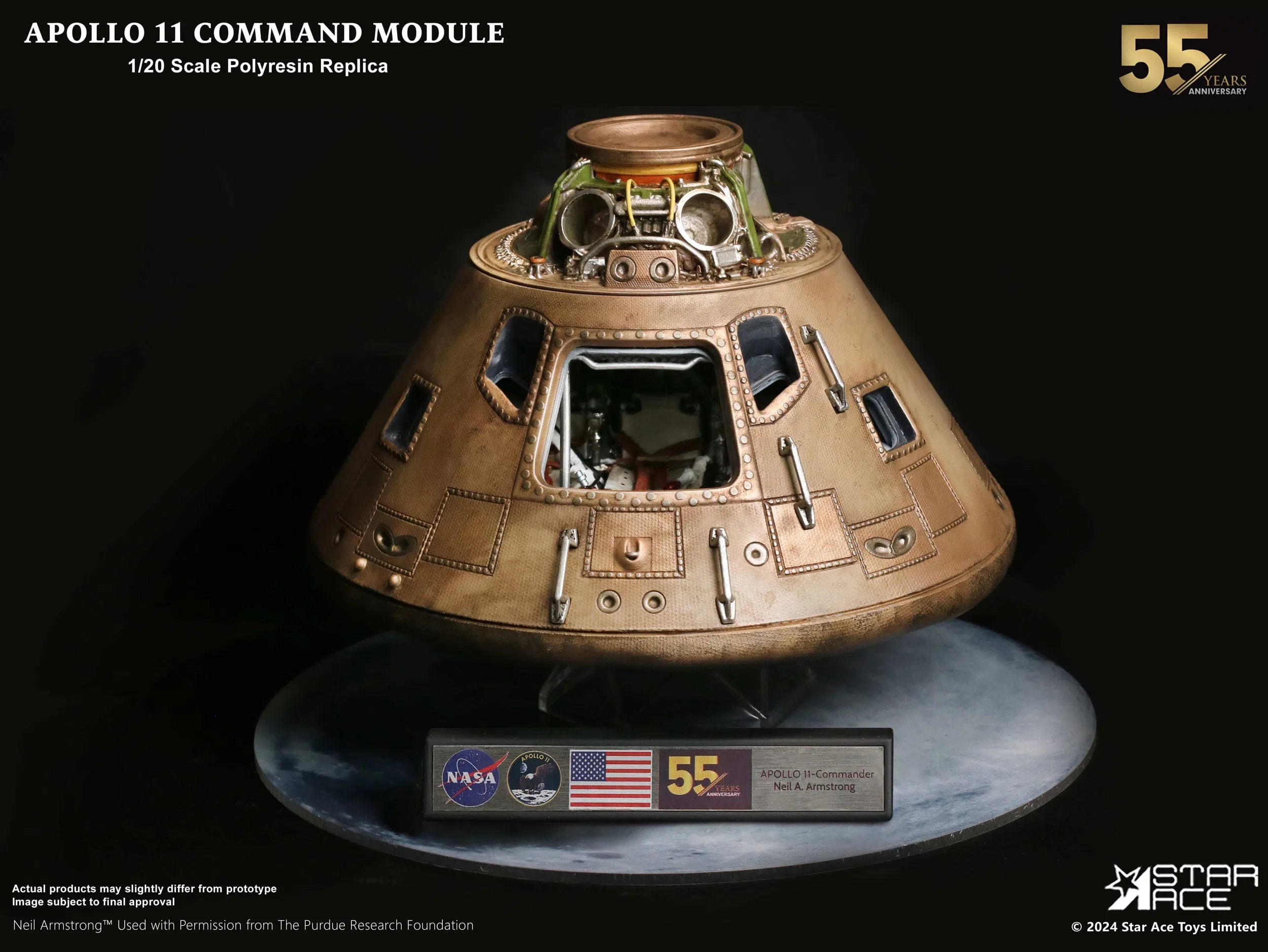 Apollo 11: Command Module: 1/20 Scale Replica: Star Ace