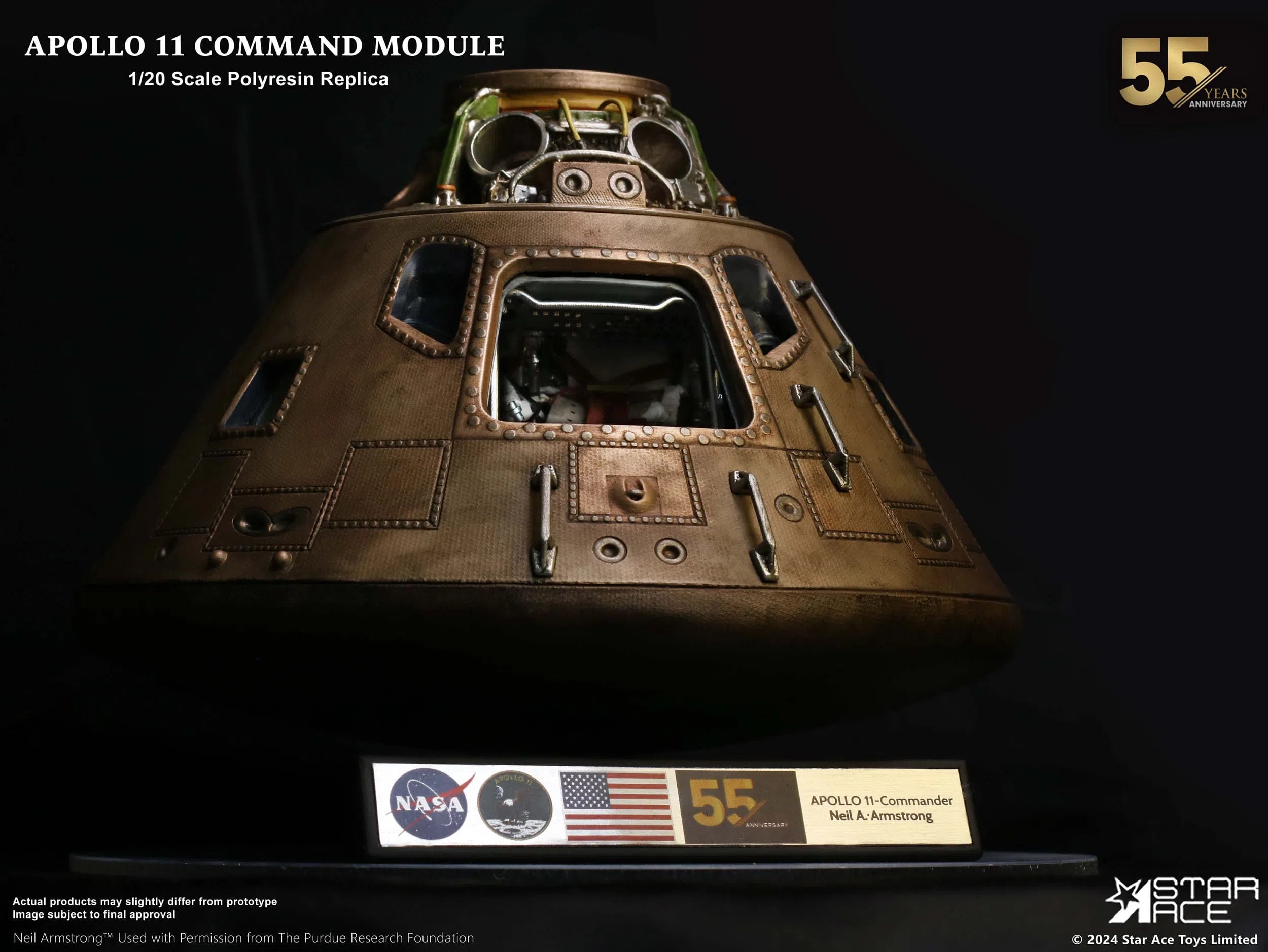 Apollo 11: Command Module: 1/20 Scale Replica: Star Ace