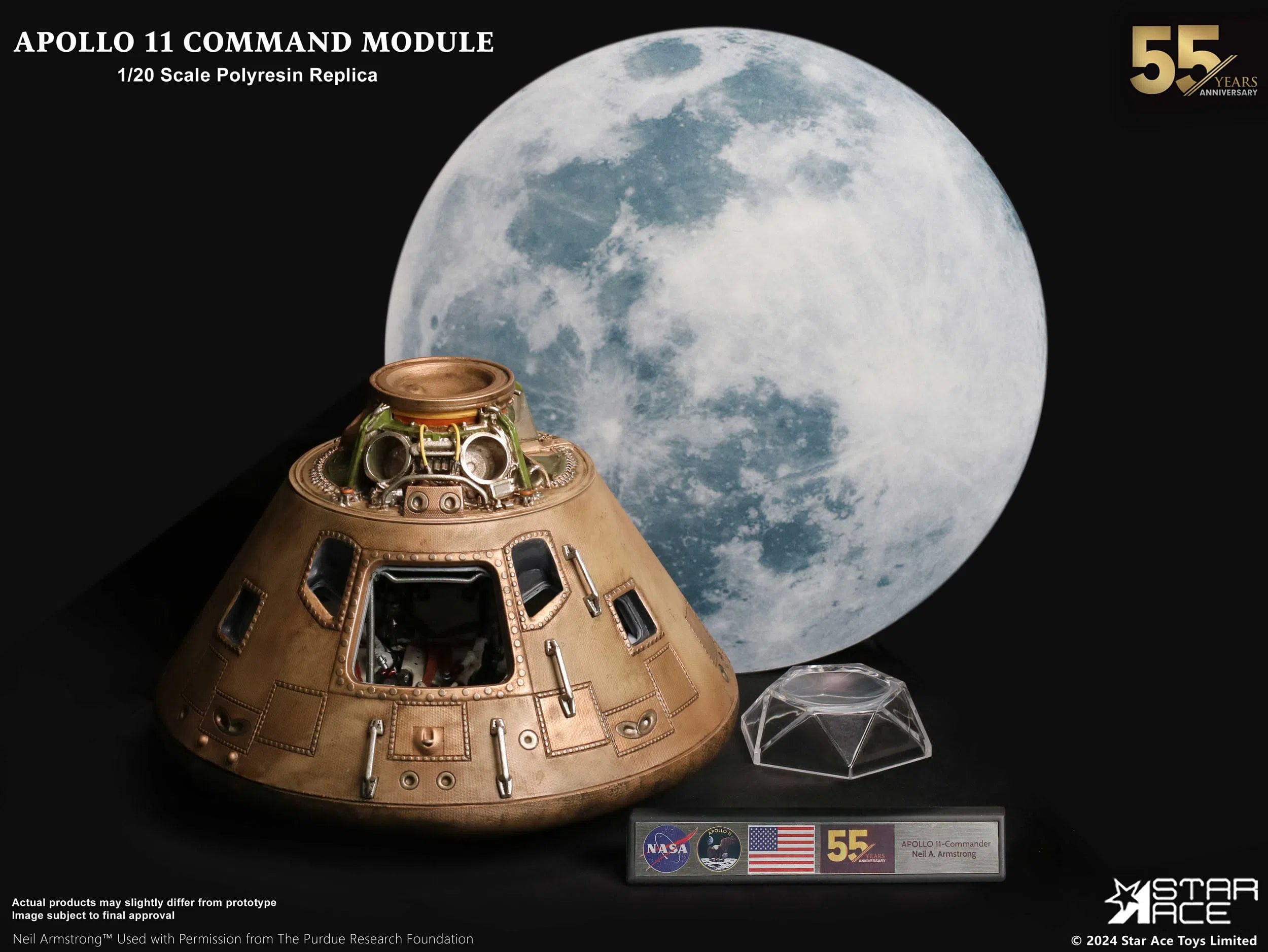 Apollo 11: Command Module: 1/20 Scale Replica: Star Ace