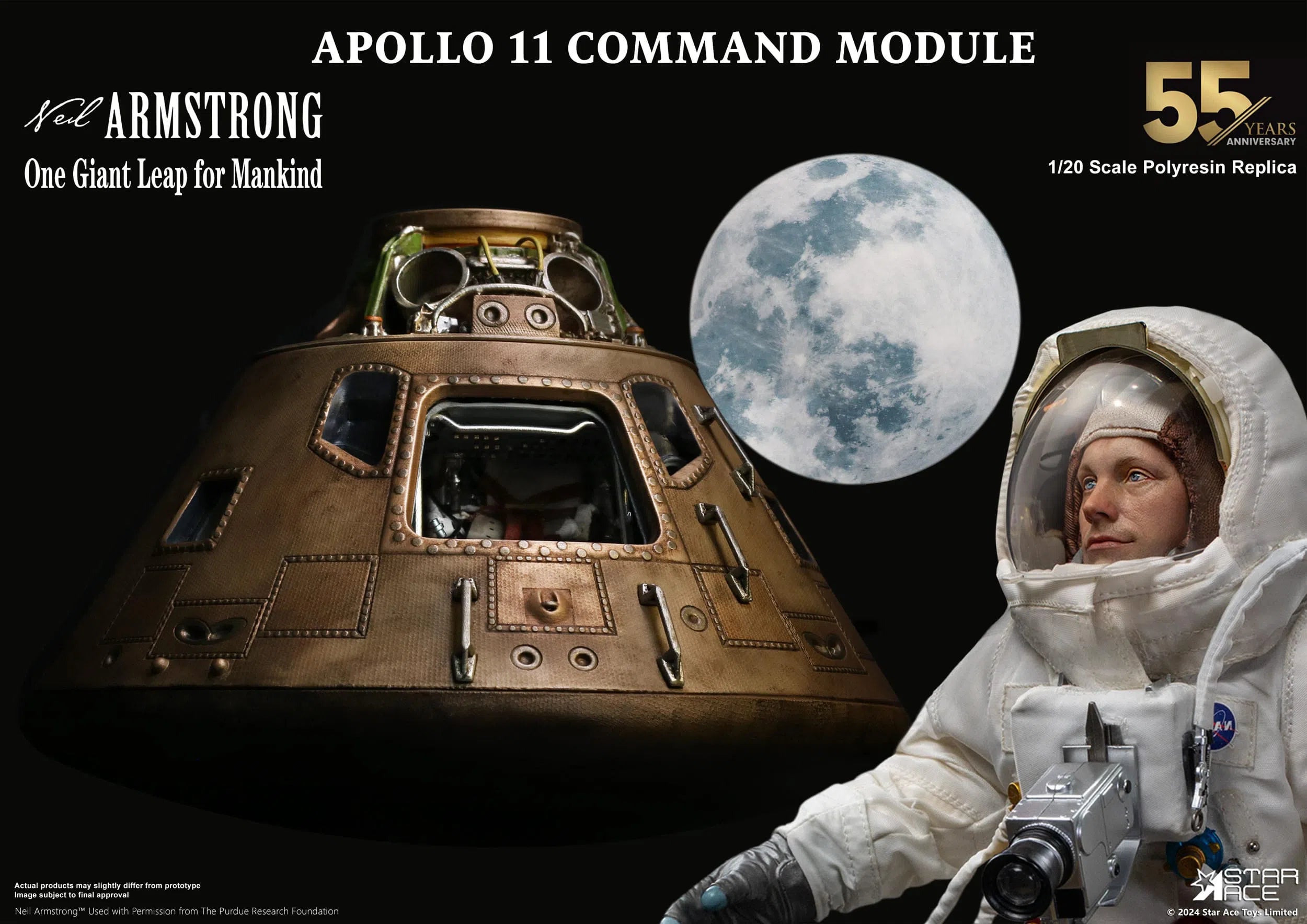 Apollo 11: Command Module: 1/20 Scale Replica: Star Ace