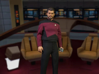 Star Trek: The Next Generation Commander William T. Riker (Essentials Ver.) 1/6 Scale Action Figure - EXO-6 Action Figures