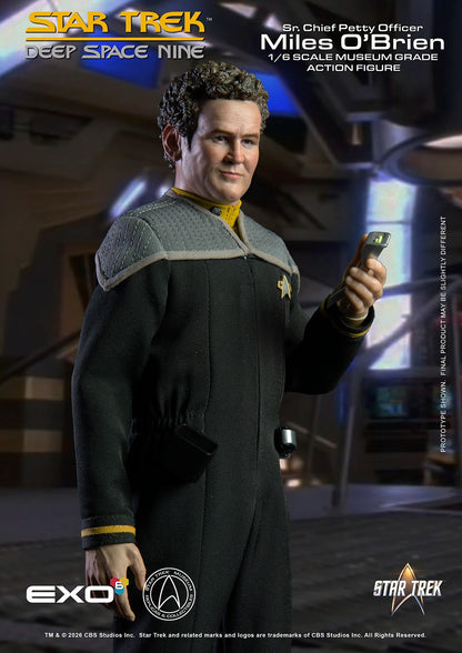 Star Trek: Deep Space Nine Sr. Chief Petty Officer Miles O’Brien 1/6 Scale Action Figure - EXO-6 Action Figures