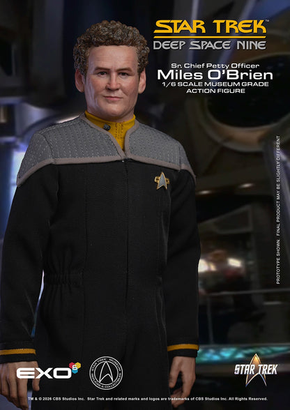 Star Trek: Deep Space Nine Sr. Chief Petty Officer Miles O’Brien 1/6 Scale Action Figure - EXO-6 Action Figures
