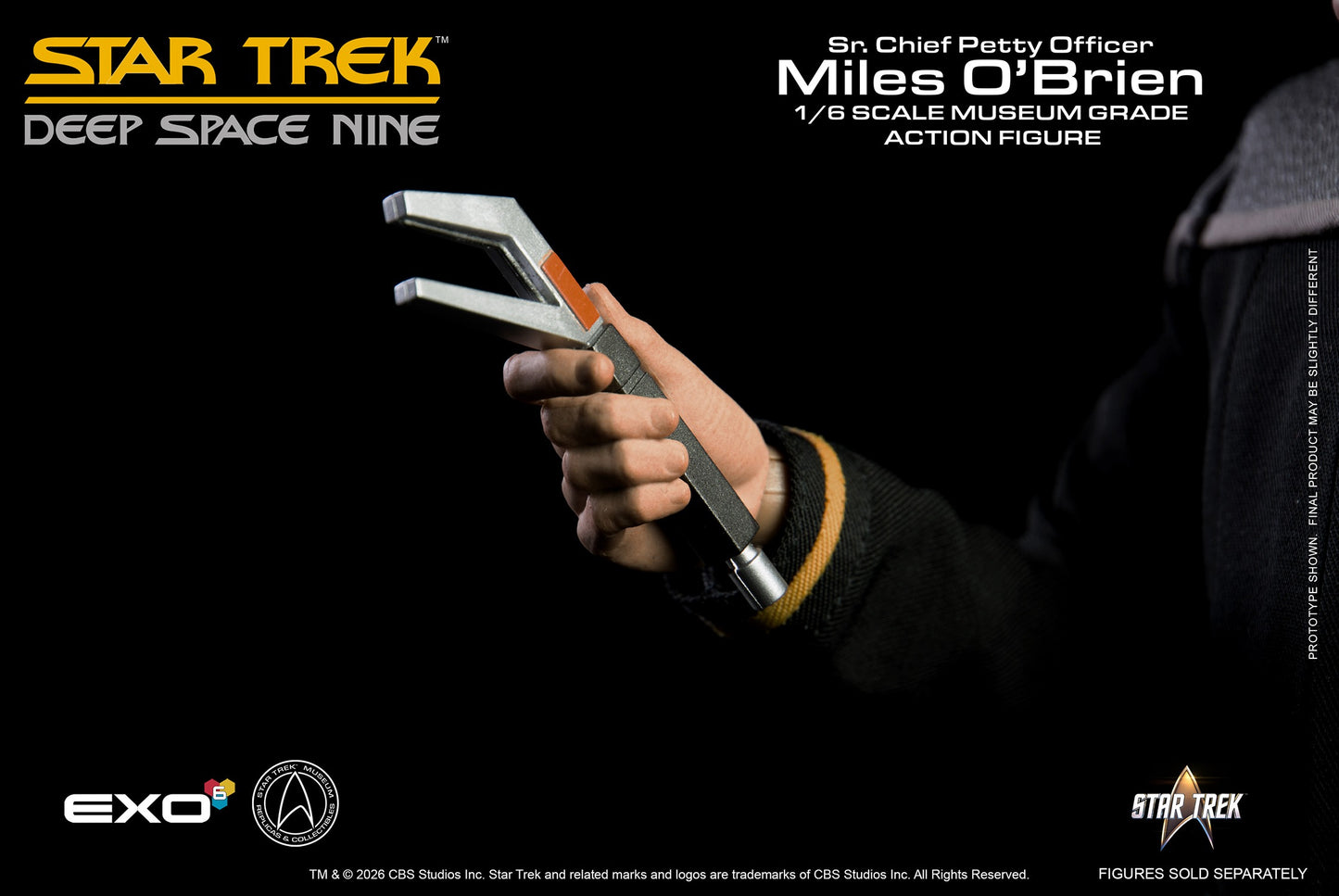 Star Trek: Deep Space Nine Sr. Chief Petty Officer Miles O’Brien 1/6 Scale Action Figure - EXO-6 Action Figures