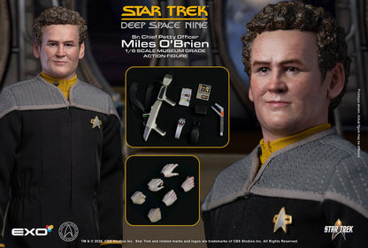 Star Trek: Deep Space Nine Sr. Chief Petty Officer Miles O’Brien 1/6 Scale Action Figure - EXO-6 Action Figures