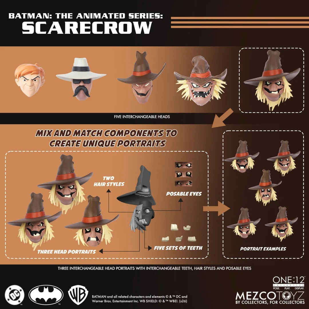 Batman: The Animated Series: Scarecrow: One:12 Collective: Action Figure - Mezco Action Figures