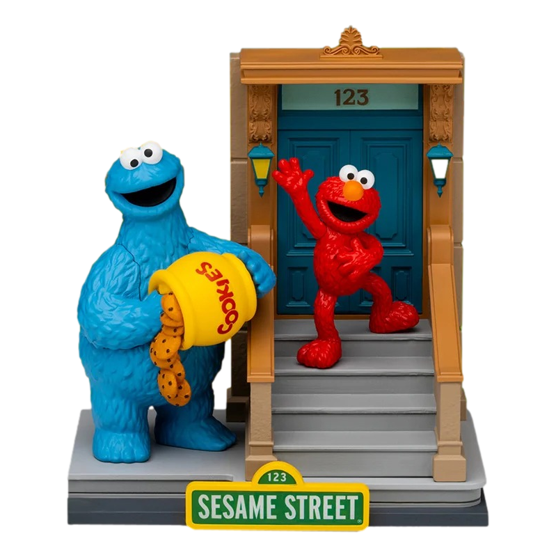 Sesame Street: Elmo & Cookie Monster: D-Stage Statue