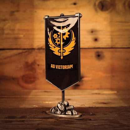 Fallout Brotherhood of Steel Limited Edition Metal Desktop Banner