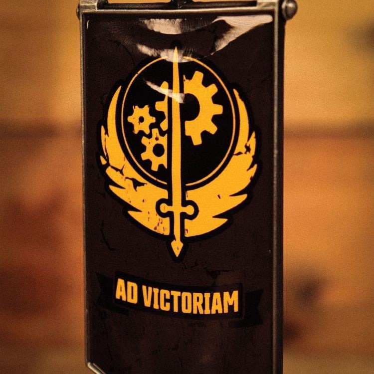 Fallout Brotherhood of Steel Limited Edition Metal Desktop Banner