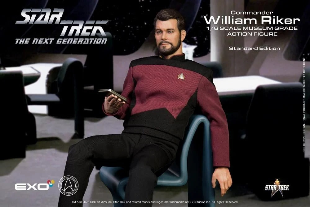 Star Trek: The Next Generation Commander William T. Riker (Standard Ver.) 1/6 Scale Action Figure - EXO-6 Action Figures