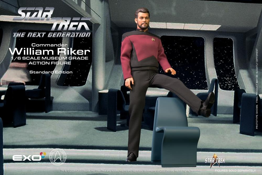 Star Trek: The Next Generation Commander William T. Riker (Standard Ver.) 1/6 Scale Action Figure - EXO-6 Action Figures