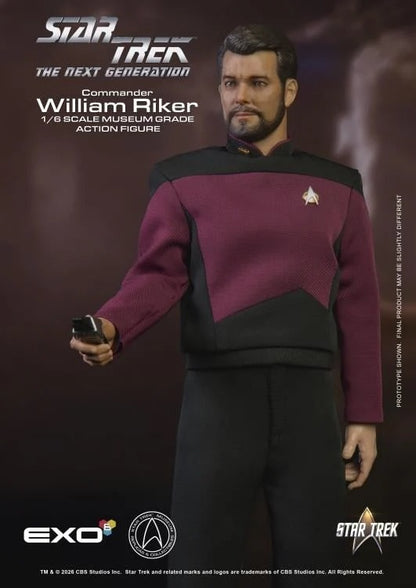 Star Trek: The Next Generation Commander William T. Riker (Essentials Ver.) 1/6 Scale Action Figure - EXO-6 Action Figures