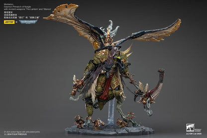 Warhammer 40k Action Figure 1/18 Mortarion Daemon Primarch of Nurgle with Ancient weapons The Lantern and Silence 21 cm - Joy Toy Action Figures