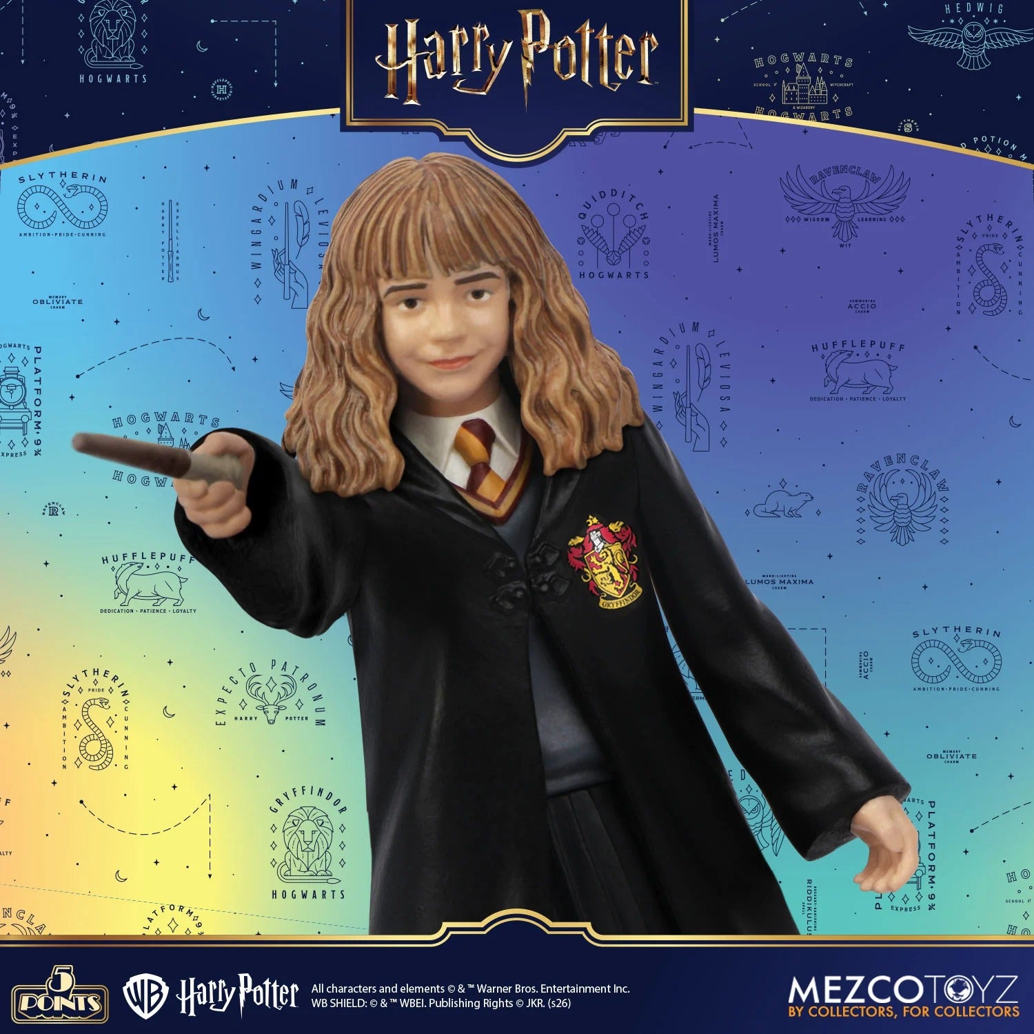 Harry Potter: Series 1: 5 Points: Full Set Of 4 Action Figures - Mezco Action Figures