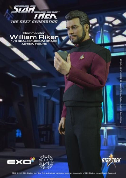 Star Trek: The Next Generation Commander William T. Riker (Standard Ver.) 1/6 Scale Action Figure - EXO-6 Action Figures