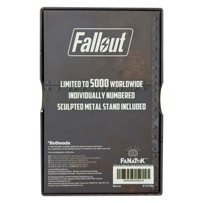 Fallout Brotherhood of Steel Limited Edition Metal Desktop Banner
