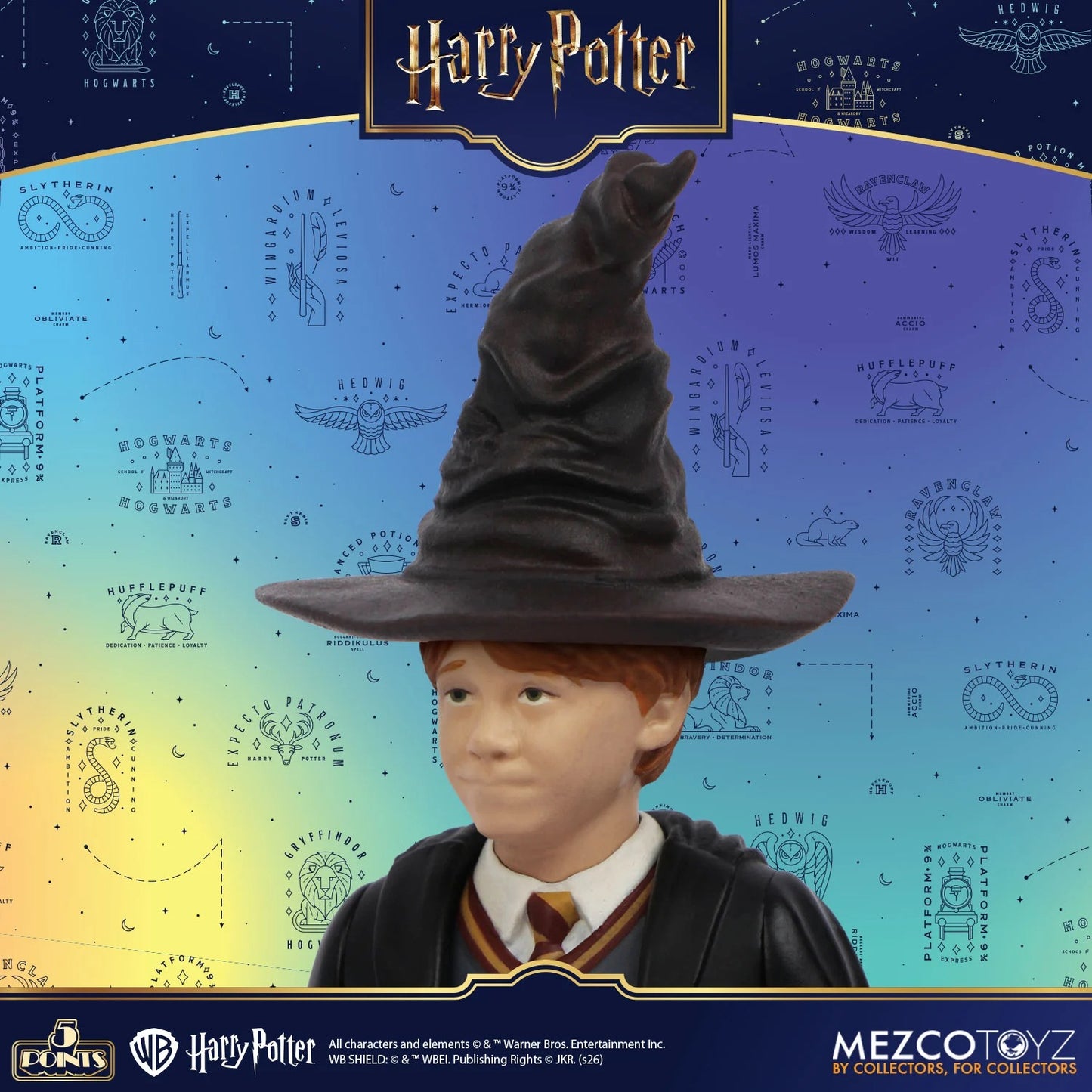 Harry Potter: Series 1: 5 Points: Full Set Of 4 Action Figures - Mezco Action Figures