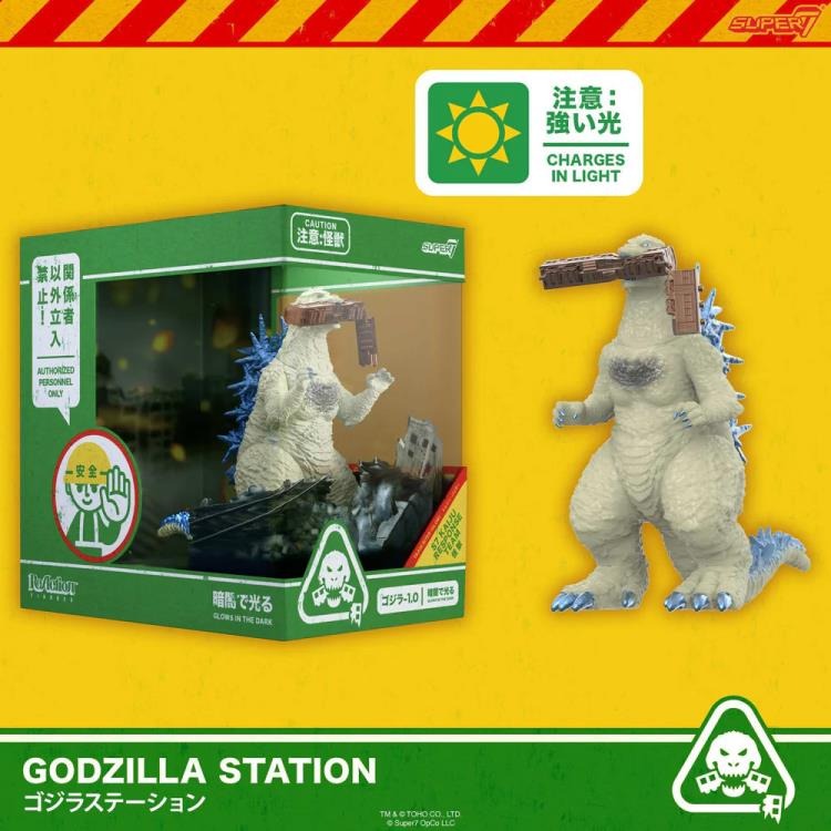 Godzilla Toho ReAction Action Figure Minus One (Train Biter - Glow) 15 cm - Super7 Action Figures