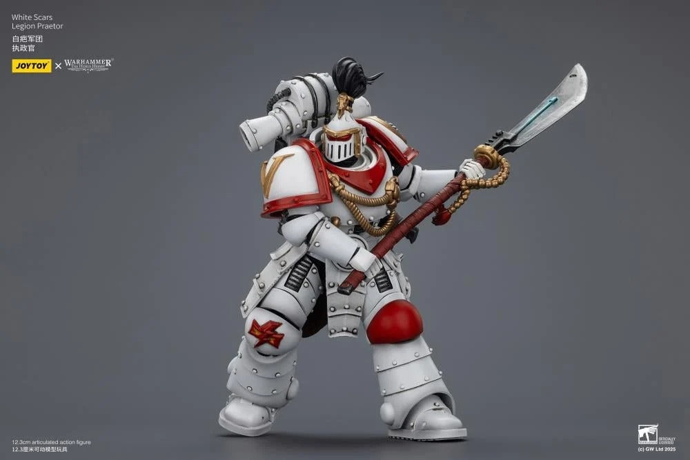 Joy Toy Warhammer: The Horus Heresy White Scars Legion Praetor 1/18 Scale Action Figure - product gallery image 4 of 5