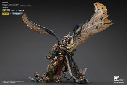 Warhammer 40k Action Figure 1/18 Mortarion Daemon Primarch of Nurgle with Ancient weapons The Lantern and Silence 21 cm - Joy Toy Action Figures