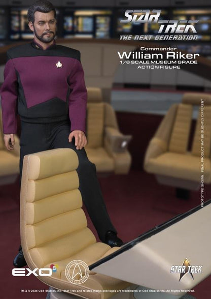 Star Trek: The Next Generation Commander William T. Riker (Standard Ver.) 1/6 Scale Action Figure - EXO-6 Action Figures